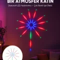 BUĞZ Uygulama Destekli RGB LED Havai Fişek Duvar Aydınlatması Yeni Nesil