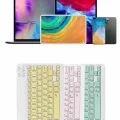  Uyumlu Kablosuz Bluetooth Şarj Edilebilir Mini Q Klavye