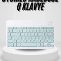  Uyumlu Kablosuz Bluetooth Şarj Edilebilir Mini Q Klavye