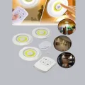 BUĞZ Uzaktan Kumandalı 3 Lü Kablosuz Led Spot Lamba Seti Yapışkanlı Pratik Kullanım - BUĞZ