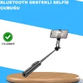BUĞZ Uzaktan Kumandalı Bluetooth Selfie Çubuğu– Işıklı, 130 cm Ayarlanabilir