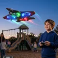 BUĞZ Uzaktan Kumandalı LED Işıklı Drone Uçak 360 Derece Dönüş Özellikli Oyuncak Drone