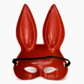 BUĞZ Uzun Kulaklı Kırmızı Lüks Tavşan Maskesi