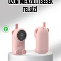 BUĞZ Uzun Menzilli Bebek Telsizi 1-3 Km Çekim 22 Kanal LCD Ekran VOX Şarjlı