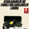 BUĞZ Uzun Menzilli Şarjlı El Feneri Uzun Ömürlü Led Işık Lamba - Lisinya