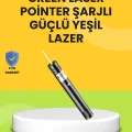 BUĞZ Uzun Mesafe Görünürlüklü Yeşil Lazer Pointer Şarjlı
