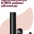  Uzun Süre Isı Koruma Sağlayan Dijital Göstergeli Termos