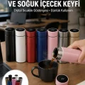 BUĞZ Uzun Süre Isı Koruma Sağlayan Dijital Göstergeli Termos Yeni Nesil