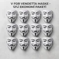 BUĞZ V for Vendetta Maskesi - 12li Paket - Plastik
