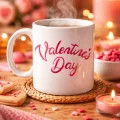BUĞZ Valentine’s Day Porselen Kupa Model 3 – Aşk Temalı Özel Tasarım Kahve & Çay Kupası , Sevgililer Günü Hediyesi
