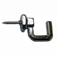 BUĞZ Vidalı Kanca, Askı Büyük - 15x23mm, Nikel - 1 Adet