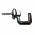 BUĞZ Vidalı Kanca, Askı Büyük - 15x23mm, Nikel - 100 Adet