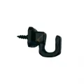 BUĞZ Vidalı Kanca, Askı Küçük - 15x18mm, Siyah - 1 Adet