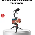 BUĞZ Video Çekim Kiti Tripod LED Işık Harici Mikrofon ve Bluetooth Kumanda Seti