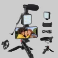 BUĞZ Video Çekim Kiti Tripod LED Işık Harici Mikrofon ve Bluetooth Kumanda Seti
