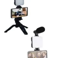  Video Making Kit Telefon Tutucu Vlog Video Mini Led Işıklı
