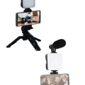  Video Making Kit Telefon Tutucu Vlog Video Mini Led Işıklı