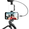 BUĞZ Video Making Kit Telefon Tutucu Vlog Video Mini Led Işıklı