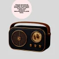 BUĞZ Vintage Bluetooth Radyo – TF Kart ve FM Destekli Taşınabilir Nostaljik Model - Lisinya