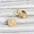 BUĞZ Vintage Model Gold Renk Düğme veya Manşet Broşu