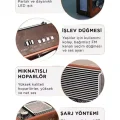  Vintage Nostaljik Radyo AUX USB SD Kart Girişli Şarjlı Bluetooth Bağlantılı