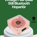 BUĞZ Vintage Tarz Bluetooth Hoparlör – Gece Işığı ve Zaman Göstergeli