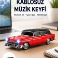 BUĞZ Vintage Tasarımlı LED Işıklı Bluetooth Hoparlör 10W