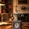 BUĞZ Vintage Telefon Tasarımlı Masa Saati ve Çalar Saat Dekoratif Model