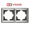 BUĞZ Visage Ambiance Füme 2 Li Çerçeve - Priz ve Anahtar İçin Uyumlu Çerçeve