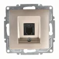  Visage Ambiance Metalik Bej Nüm Tel Prizi Cat3 Çerçevesiz - Priz ve Anahtar İçin Uyumlu Çerçeve