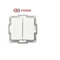  Visage Beyaz Komütatör Anahtar Çerçevesiz - Priz ve Anahtar İçin Uyumlu Çerçeve