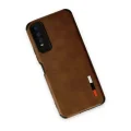 BUĞZ Vivo Y11s Kılıf Loop Deri Silikon - Kahverengi