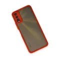 BUĞZ Vivo Y11s Kılıf Montreal Silikon Kapak - Kırmızı