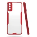 BUĞZ Vivo Y11s Kılıf Platin Silikon - Kırmızı