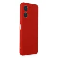 BUĞZ Vivo Y16 Kılıf First Silikon - Kırmızı