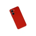 BUĞZ Vivo Y16 Kılıf Nano İçi Kadife Silikon - Kırmızı