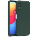 BUĞZ Vivo Y53s Kılıf Nano İçi Kadife Silikon - Koyu Yeşil