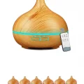 BUĞZ Vothoon Hava Nemlendirici 7 Led Işıklı Aromatik Oda Kokusu 550 Ml Kahve Aroma Difüzörü Buhar Makinası