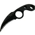 BUĞZ W Hrt2 Tırtıklı Karambit 17 Cm - Özel Kılıflı