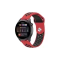 BUĞZ Watch 20mm Spor Delikli Kordon - Kırmızı-siyah