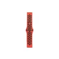 BUĞZ Watch 20mm Spor Delikli Kordon - Kırmızı-siyah