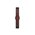 BUĞZ Watch 20mm Spor Delikli Kordon - Siyah-kırmızı