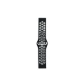 BUĞZ Watch 22mm Spor Delikli Kordon - Siyah-beyaz