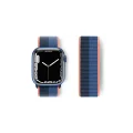 BUĞZ Watch 38mm Hasırlı Cırtcırtlı Kordon - Siyah-mavi