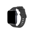 BUĞZ Watch 38mm Kr408 Çizgili Silikon Kordon - Koyu Gri