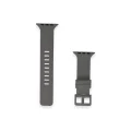 BUĞZ Watch 38mm Kr408 Çizgili Silikon Kordon - Koyu Gri