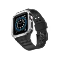 BUĞZ Watch 42mm Kr401 Silikon Kordon - Siyah-gümüş