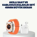 BUĞZ Watch 9 Max Akıllı Saat Kulaklık Seti Sağlık Takipli 45 mm Geniş Ekran