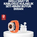 BUĞZ Watch 9 Max Akıllı Saat ve Kablosuz Kulaklık Seti 2 Kordonlu Sesli Görüşme Özellikli