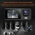  Wifi 1080p Araç içi 3 Kameralı Lcd Ekranlı Gece Görüşlü , G-sensör , Geri Görüş Kamera